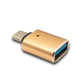 SYSTEM-S USB 3.1 Adapter Typ C Stecker zu 3.0 A Buchse mit Kontrollleuchte 5 Gbit/s 100W in Rosa Gelb