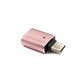 Adaptateur SYSTEM-S USB 3.1 type C mâle vers 3.0 A femelle avec voyant lumineux 5 Gbit/s 100W en rose