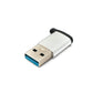 SYSTEM-S USB 3.1 Adapter Typ C Buchse zu 3.0 A Stecker Schlaufe 5 Gbit/s 100W in Anthrazit