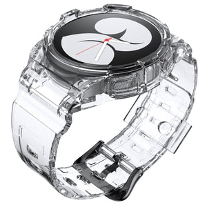 Boîtier et bracelet 40 mm TPU pour Samsung Galaxy Watch 5 4 Smartwatch Transparent