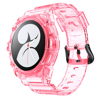 SYSTEM-S Case and Strap 40 mm TPU for Samsung Galaxy Watch 5 4 Smartwatch in Pink