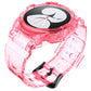 SYSTEM-S Hülle und Armband 40 mm TPU für Samsung Galaxy Watch 5 4 Smartwatch in Pink