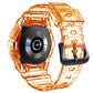 SYSTEM-S Hülle und Armband 40 mm TPU für Samsung Galaxy Watch 5 4 Smartwatch in Orange