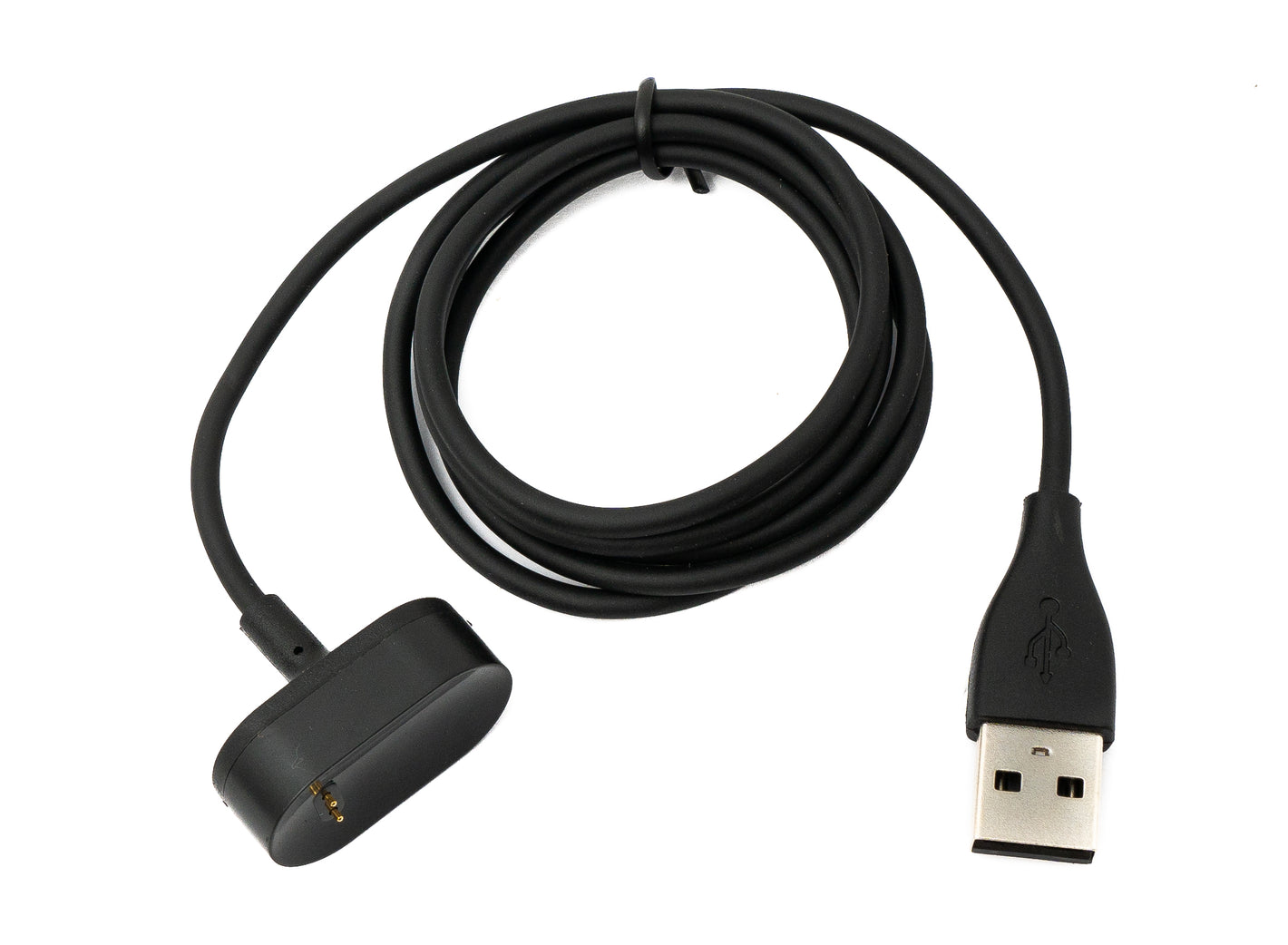 SYSTEM-S USB 2.0 Kabel 92 cm Ladekabel für Fitbit Inspire HR Ace 2 Smartwach in Schwarz