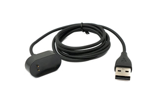 SYSTEM-S USB 2.0 Kabel 92 cm Ladekabel für Fitbit Inspire HR Ace 2 Smartwach in Schwarz