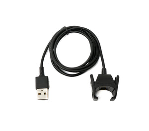 SYSTEM-S USB 2.0 Kabel 99 cm Ladekabel für Fitbit Charge 3 Smartwach in Schwarz