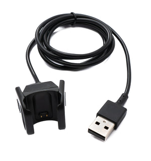 Cavo USB 2.0 Cavo di ricarica da 99 cm per Fitbit Charge 4 Smartwach in nero