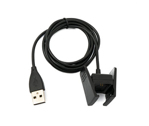 Cavo USB 2.0 Cavo di ricarica da 99 cm per Fitbit Charge 2 Smartwach in nero