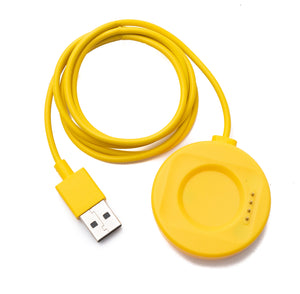 SYSTEM-S USB 2.0 cable 100 cm charging station for Oppo Watch 3 2 1 pro SE Smartwatch in yellow