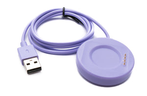 SYSTEM-S USB 2.0 cable 100 cm charging station for Oppo Watch 3 2 1 pro SE Smartwatch in purple