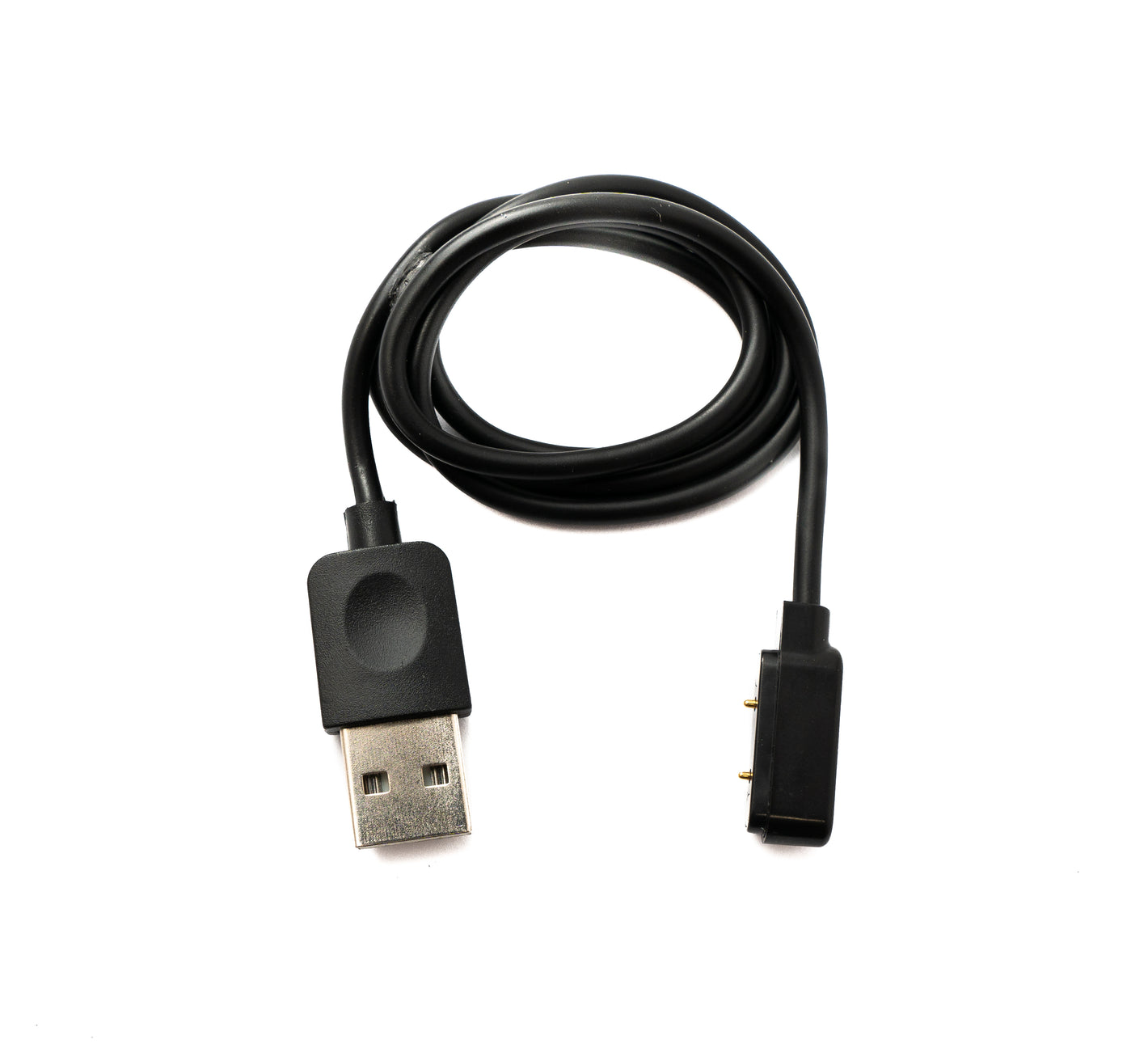 SYSTEM-S USB 2.0 Kabel 60 cm Ladekabel für Xiaomi Haylou Solar Plus RT3 in Schwarz