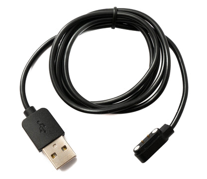 SYSTEM-S USB 2.0 Kabel 100 cm Ladekabel für Xiaomi Haylou LS05 Solar LS05 in Schwarz