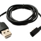 USB 2.0 cable 100 cm charging cable for Xiaomi Haylou LS05 Solar LS05 in black