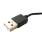 USB 2.0 cable 60 cm charging cable for Xiaomi Haylou GST LS09B in black