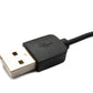 Cable USB 2.0 cable de carga de 100 cm para Xiaomi Haylou RT2 LS10 en color negro