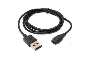 SYSTEM-S USB 2.0 Kabel 100 cm Ladekabel für Coros Pace2, Apex Pro 42, Vertix 2 in Schwarz