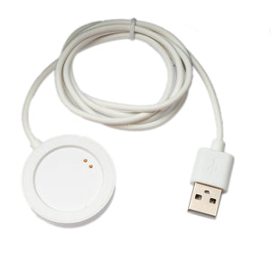 Cable USB 2.0 Estación de carga de 93 cm para smartwatch OnePlus Watch en color blanco