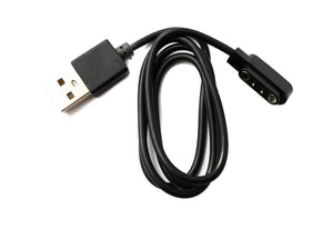 Cable USB 2.0 Cable de carga de 54 cm para smartwatch OnePlus Nord Watch en color negro