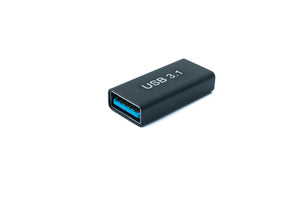 SYSTEM-S USB 3.1 Adapter Typ C Buchse zu 3.0 A Buchse Adapter 5 Gbit/s in Schwarz