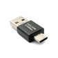 SYSTEM-S USB 3.1 Adapter Typ C Stecker zu 3.0 A Stecker Adapter 5 Gbit/s in Schwarz