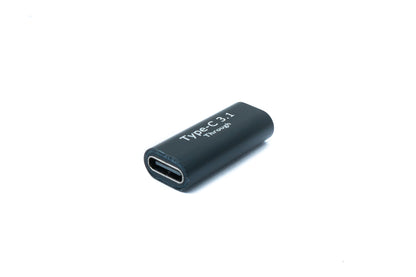 SYSTEM-S USB 3.1 Adapter Typ C Buchse zu Buchse Adapter 5 Gbit/s in Schwarz