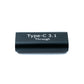 SYSTEM-S USB 3.1 Adapter Typ C Buchse zu Buchse Adapter 5 Gbit/s in Schwarz