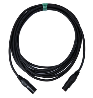 SYSTEM-S Audio Kabel 5 m XLR 3 polig Stecker zu Buchse AUX Adapter in Schwarz