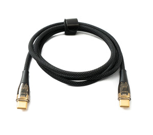 SYSTEM-S USB 3.1 Gen 2 Typ C Kabel 120 cm Stecker zu Stecker 10 Gbit/s 100W Adapter Schwarz