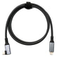 SYSTEM-S USB4 100 cm cable type C male to male angle 40 Gbit/s 240 W USB 4.0 cable adapter