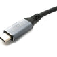 SYSTEM-S USB4 80 cm Kabel Typ C Stecker zu Stecker Winkel 40 Gbit/s 240 W USB 4.0 Kabel