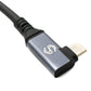 SYSTEM-S USB4 80 cm Kabel Typ C Stecker zu Stecker Winkel 40 Gbit/s 240 W USB 4.0 Kabel