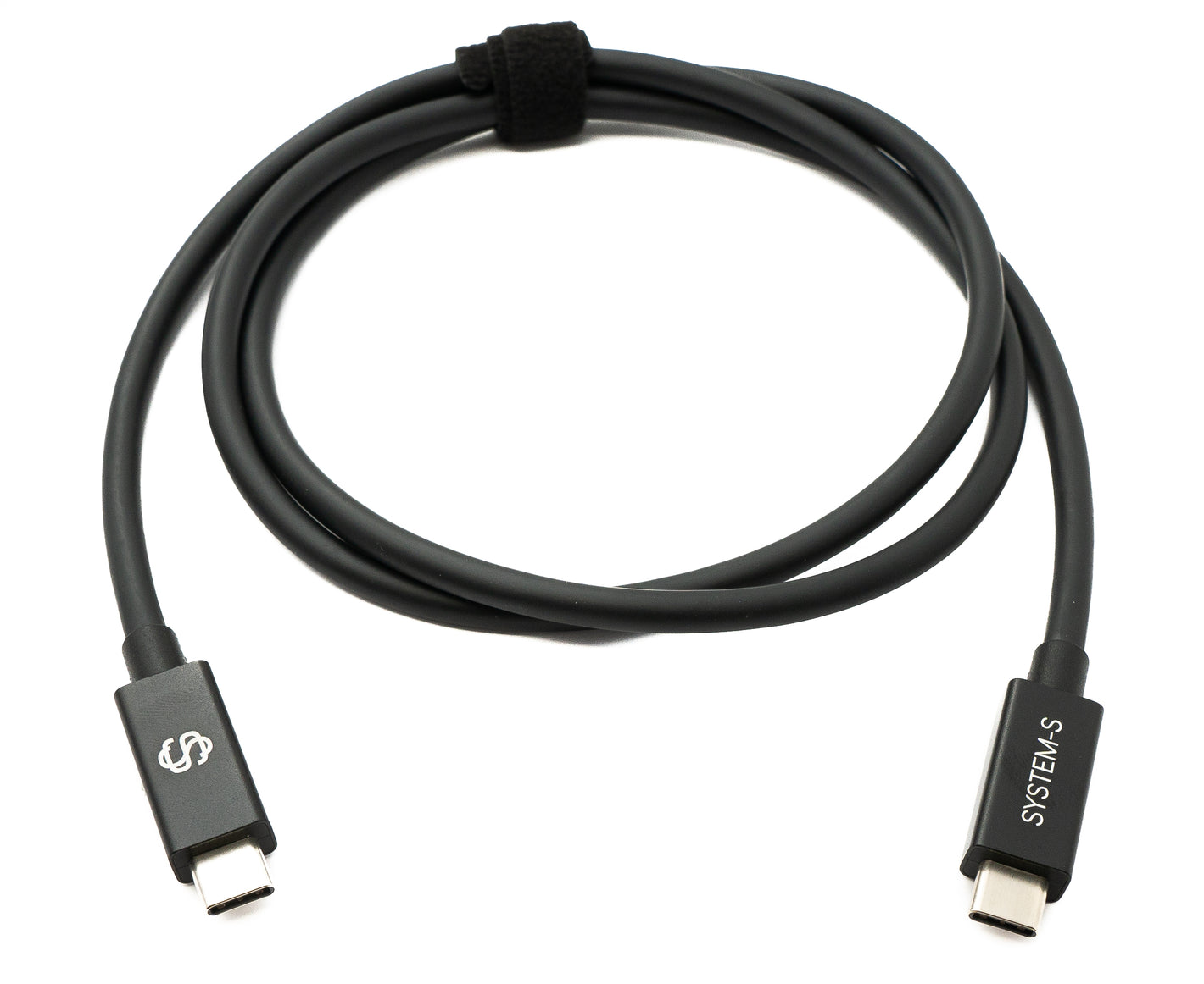 SYSTEM-S USB Thunderbolt 4 100 cm Kabel Typ C Stecker zu Stecker 40 Gbit/s 240 W Kabel Adapter