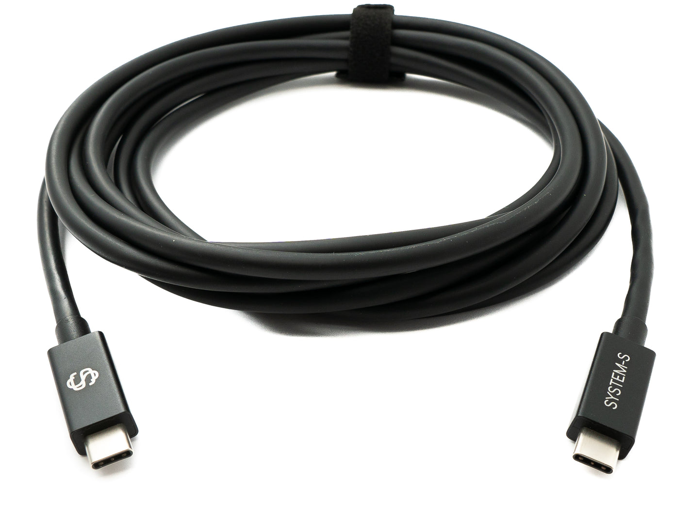 SYSTEM-S USB Thunderbolt 4 3 m Kabel Typ C Stecker zu Stecker 40 Gbit/s 240 W Kabel Adapter
