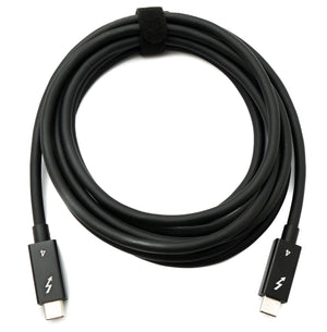 SYSTEM-S Thunderbolt 4 250 cm Cable Type C Male to Male 40 Gbit/s 240 W Cable Adapter