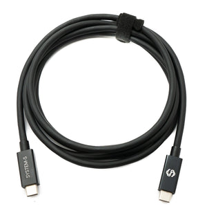 SYSTEM-S Thunderbolt 4 200 cm Cable Type C Male to Male 40 Gbit/s 240 W Cable Adapter