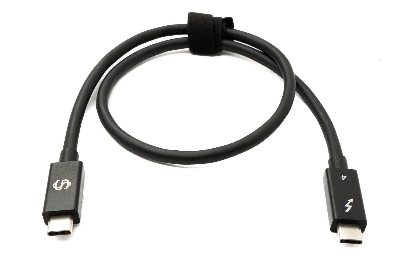 SYSTEM-S USB Thunderbolt 4 50 cm Kabel Typ C Stecker zu Stecker 40 Gbit/s 240 W Kabel Adapter