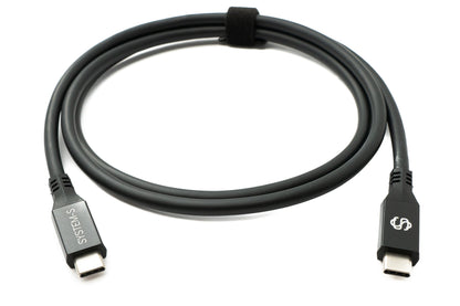 SYSTEM-S USB4 100cm Câble Type C Mâle à Mâle 40Gbps 240W USB 4.0 Câble Adaptateur