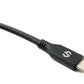 SYSTEM-S USB4 100 cm Kabel Typ C Stecker zu Stecker 40 Gbit/s 240 W USB 4.0 Kabel Adapter