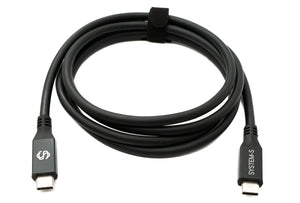SYSTEM-S USB4 150 cm Kabel Typ C Stecker zu Stecker 40 Gbit/s 240 W USB 4.0 Kabel Adapter
