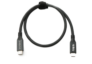 SYSTEM-S USB4 50 cm Kabel Typ C Stecker zu Stecker 40 Gbit/s 240 W USB 4.0 Kabel Adapter