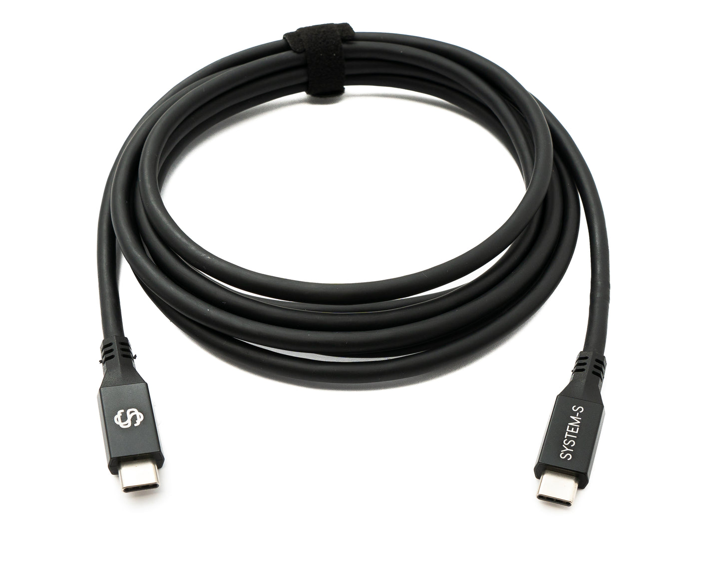 SYSTEM-S USB4 250 cm Kabel Typ C Stecker zu Stecker 40 Gbit/s 240 W USB 4.0 Kabel Adapter