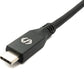 SYSTEM-S USB4 250 cm Kabel Typ C Stecker zu Stecker 40 Gbit/s 240 W USB 4.0 Kabel Adapter