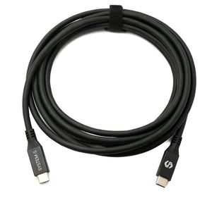 SYSTEM-S USB4 3 m Kabel Typ C Stecker zu Stecker 40 Gbit/s 240 W USB 4.0 Kabel Adapter