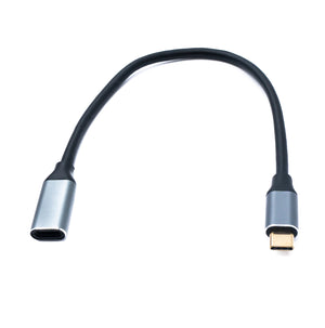 SYSTEM-S USB 3.2 Gen 2 Kabel 25 cm Typ C Stecker zu Buchse 20 Gbit/s 100 W 20 A
