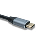 SYSTEM-S USB 3.1 Gen 2 Kabel 50 cm Typ C Stecker zu Buchse 10 Gbit/s 100W