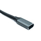 SYSTEM-S USB 3.1 Gen 2 Kabel 100 cm Typ C Stecker zu Buchse 10 Gbit/s 100W