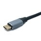 SYSTEM-S USB 3.1 Gen 2 Kabel 100 cm Typ C Stecker zu Buchse 10 Gbit/s 100W