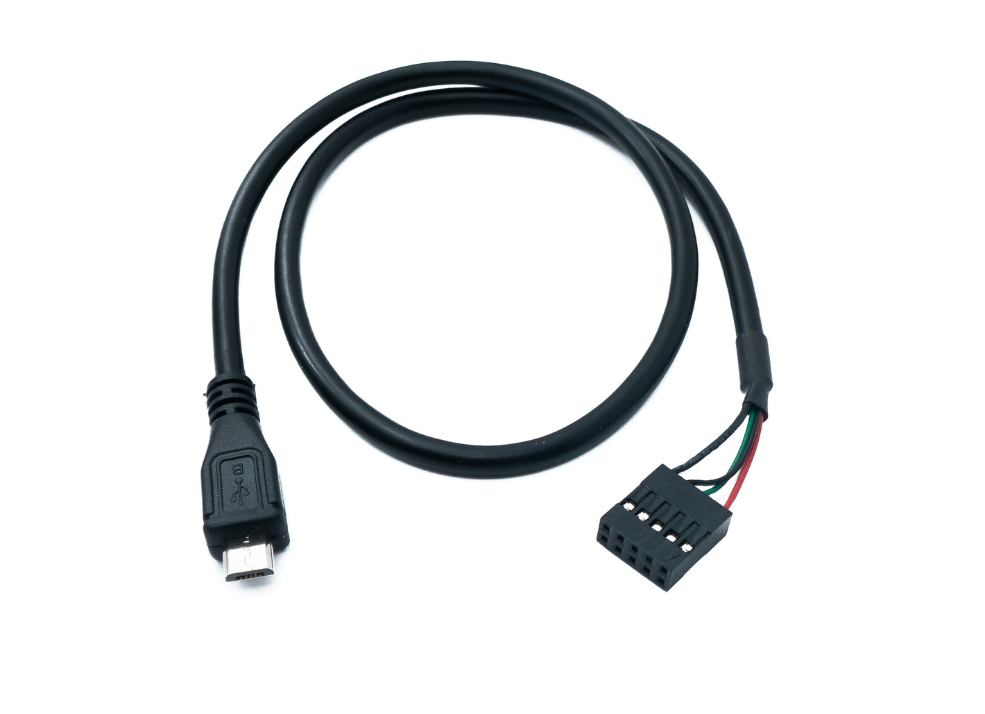 SYSTEM-S USB 2.0 Kabel 50 cm Micro B Stecker zu 9 Pin Dupont Buchse 9Pin Buchse