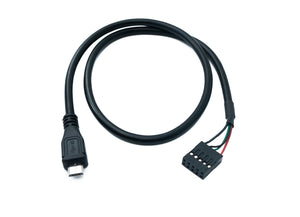 SYSTEM-S USB 2.0 Kabel 50 cm Micro B Stecker zu 9 Pin Dupont Buchse 9Pin Buchse