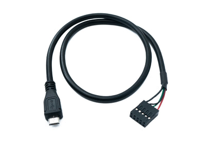 SYSTEM-S USB 2.0 Kabel 50 cm Micro B Stecker zu 9 Pin Dupont Buchse 9Pin Buchse